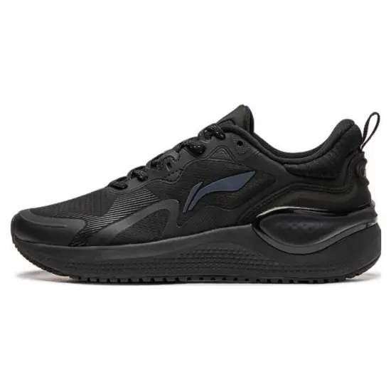 LiNing Cushioning Abrasion Resistant Breathable Low Top Running Shoes Women's Black