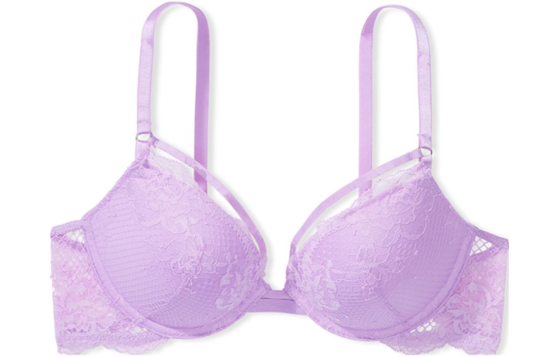 Victoria's Secret /Victoria's Secret Very Sexy Series Sexy Flower Lace 3/4 Cup Push-up Bra Taro Purple