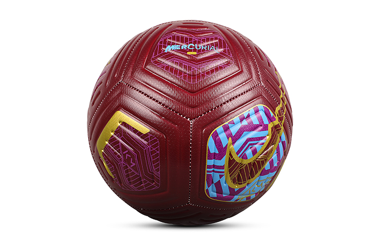 Nike Size 5 Ball Soccer Ball Pu Machine Stitched Soccer Ball Unisex Red Yellow