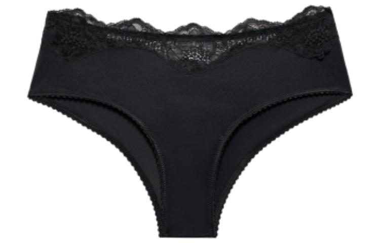 Женские трусы Victoria's Secret Lace Trim (черные)