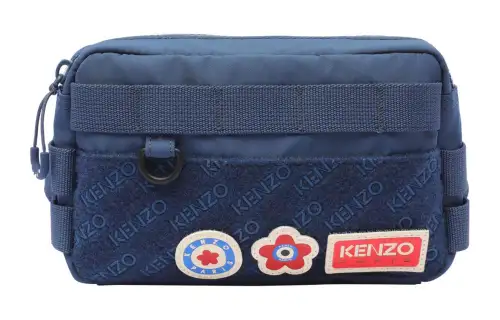 KENZO Polyester One Shoulder Crossbody Fanny Pack Regular Men's Blue