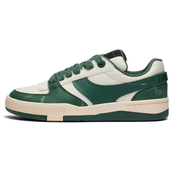 LINING Glory 92s Skateboard Shoes Women's Low-Top Deep Temple Green