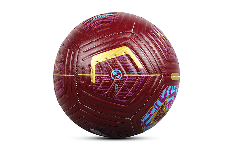 Nike Size 5 Ball Soccer Ball Pu Machine Stitched Soccer Ball Unisex Red Yellow
