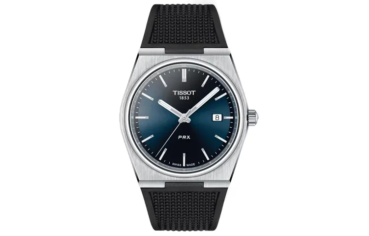 TISSOT PRX Quartz Movement 100m Waterproof Men's Watches Watch 39.5mm Blue Dial Stainless Steel Case