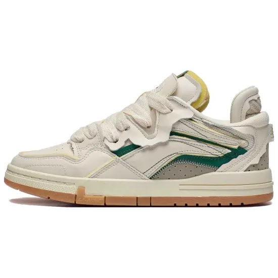 LINING Wei Wu PRO Skateboard Shoes Women's Low-Top Pine Green