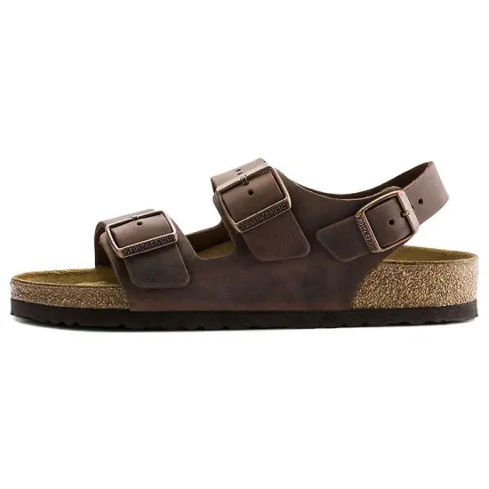 Birkenstock Milano Oiled Leather Narrow Fit 'Habana' Women's