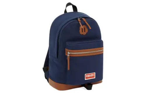 KENZO Canvas Backpack Unisex Blue