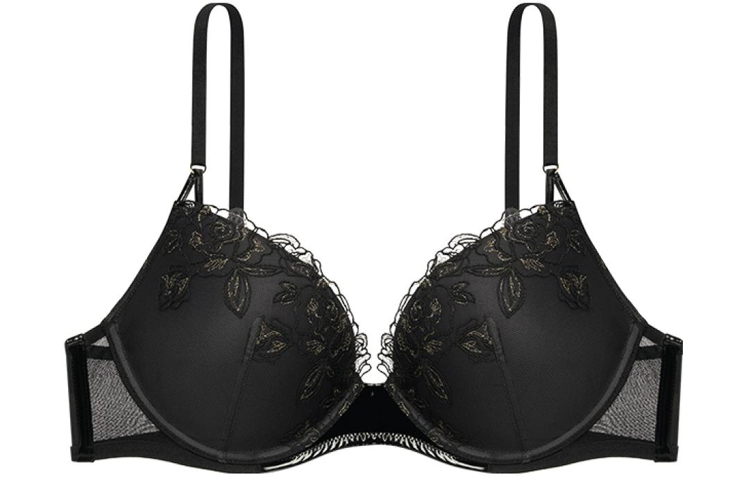 Victoria's Secret /Victoria's Secret Deram Angels Series Sexy Flower Lace Embroidered Bra Black