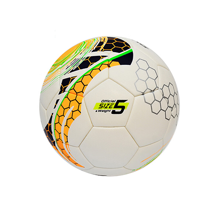 Li Ning Size 5 Soccer Ball Pu Seamless Thermal bonding Unisex White/Neon Orange