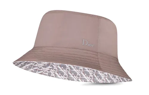 DIOR Polyester Bucket Hats Men's Chestnut