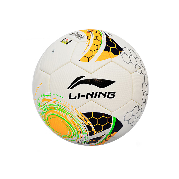 Li Ning Size 5 Soccer Ball Pu Seamless Thermal bonding Unisex White/Neon Orange