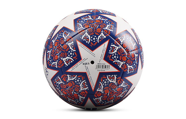 Adidas Size 5 Soccer Ball Pu Machine Stitched Soccer Ball Unisex White Blue Red