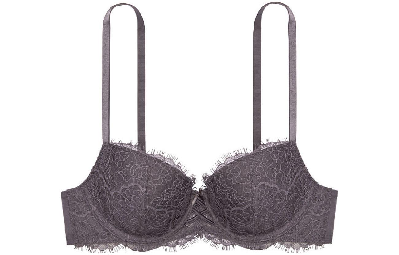 Victoria's Secret /Victoria's Secret DREAM ANGELS series lace mesh thin 3/4 cup bra purple gray