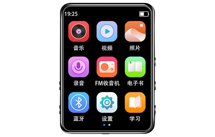 Black Cat Diary MP4 HMM25 2.5 full screen walkman MP3 Bluetooth MP3 music player touch version recording radio reading novels listening to music English dictionary multi-function