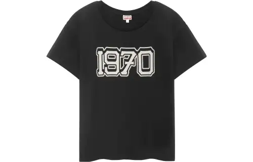 KENZO T Shirts Men's Black Crew Neck Moderate Straight Fit