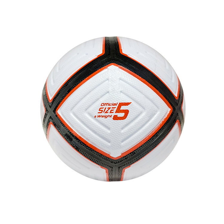 Li Ning Size 5 Ball Soccer Ball TPU Seamless Thermal bonding Unisex White/Orange
