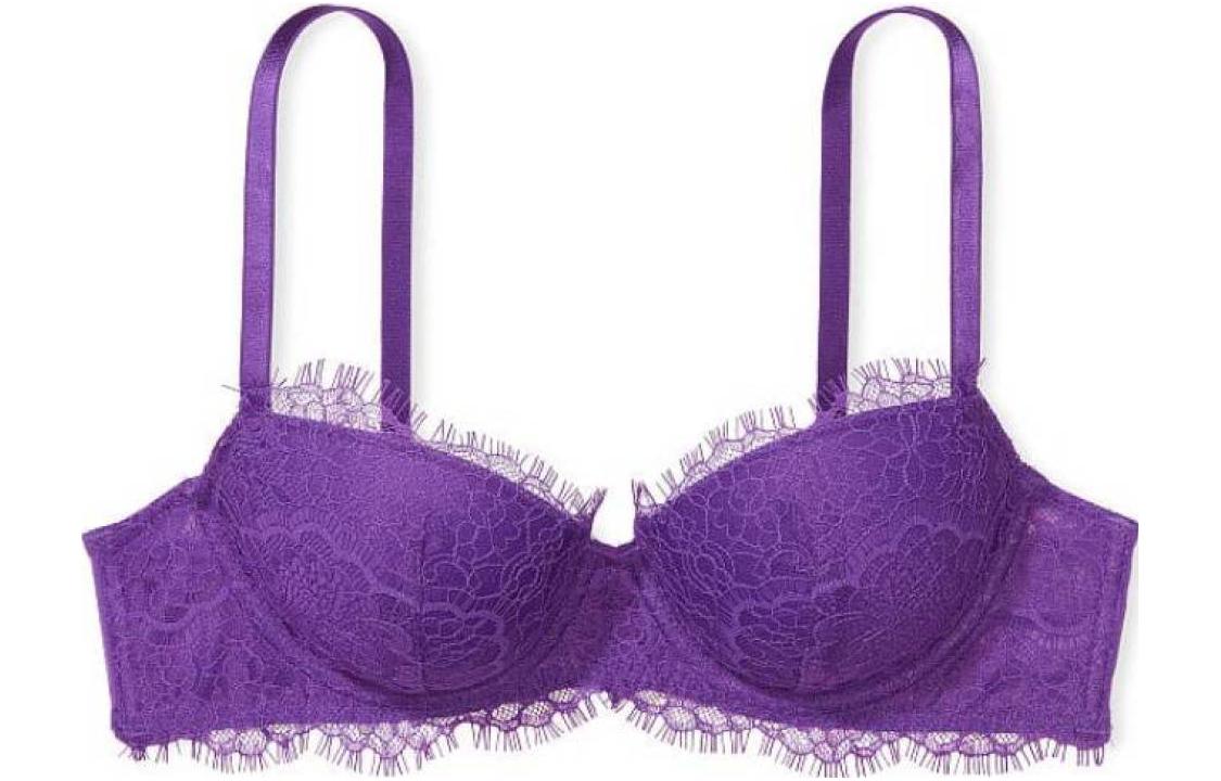 Victoria's Secret /Victoria's Secret DREAM ANGELS Series Lace Mesh Thin 3/4 Cup Bra Purple