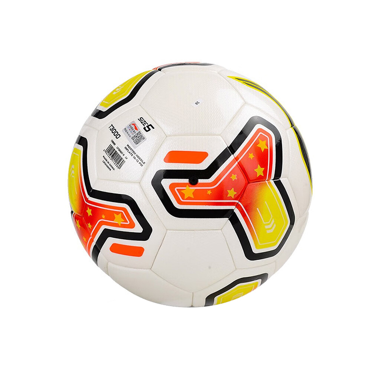 Li Ning Size 5 Soccer Ball Pu Seamless Thermal bonding Unisex White Red Yellow
