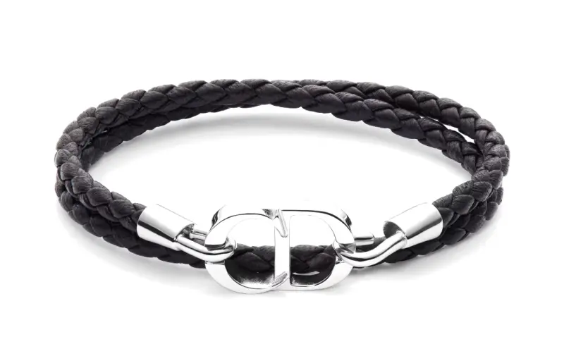 DIOR Brass Bracelets Men's Black