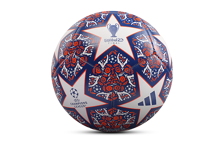 Adidas Size 5 Soccer Ball Pu Machine Stitched Soccer Ball Unisex White Blue Red