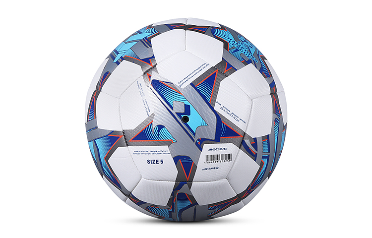 Adidas Size 45 Soccer Ball Pu Machine Stitched Soccer Ball Unisex White Blue