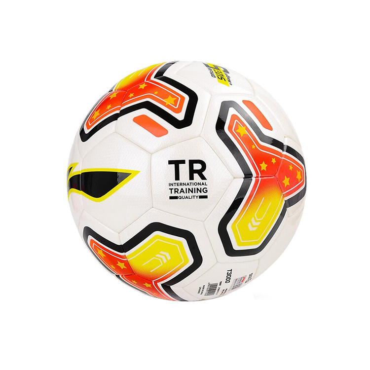 Li Ning Size 5 Soccer Ball Pu Seamless Thermal bonding Unisex White Red Yellow