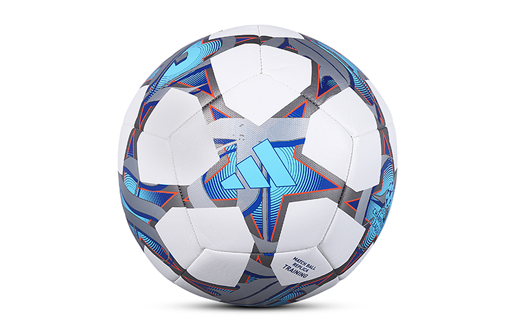 Adidas Size 45 Soccer Ball Pu Machine Stitched Soccer Ball Unisex White Blue