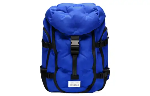 Maison Margiela Nylon And Calfskin Backpack Large Men's Blue