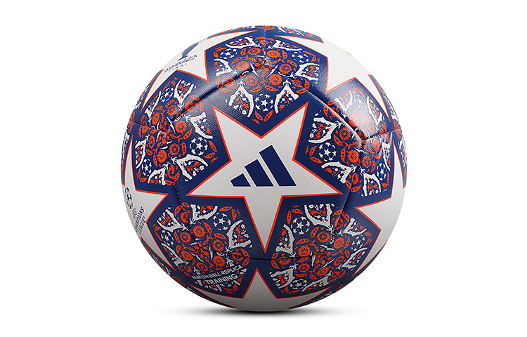 Adidas Size 5 Soccer Ball Pu Machine Stitched Soccer Ball Unisex White Blue Red