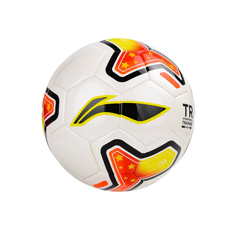 Li Ning Size 5 Soccer Ball Pu Seamless Thermal bonding Unisex White Red Yellow