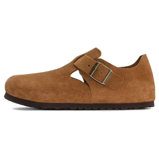 Birkenstock London Suede Leather 'Mink'