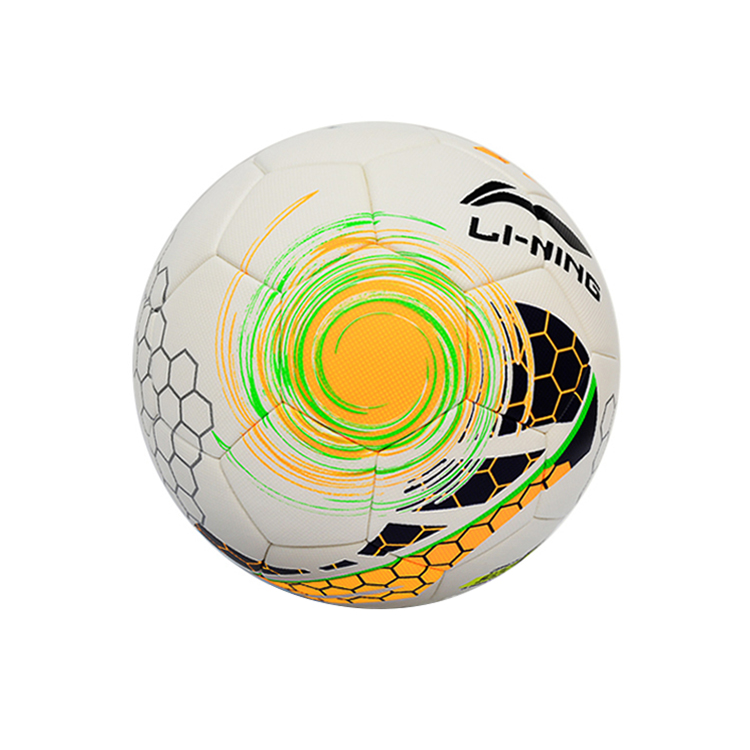 Li Ning Size 5 Soccer Ball Pu Seamless Thermal bonding Unisex White/Neon Orange