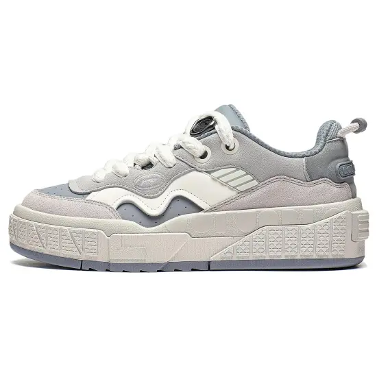 LiNing 001 UNBLOCK 001 UNBLOCK Wear resistant And Lightweight Low Top Skateboard Shoes Men's Gray