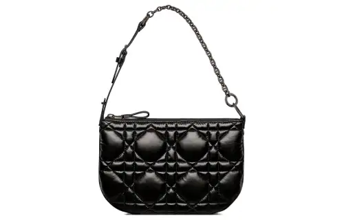 DIOR Cow Leather Shoulder Bag, Handbag Mini Women's Black