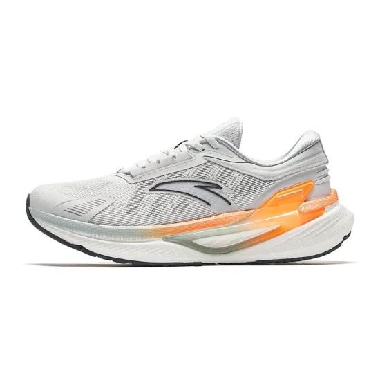ANTA CC Running Shoes Men Low-Top Gray Orange