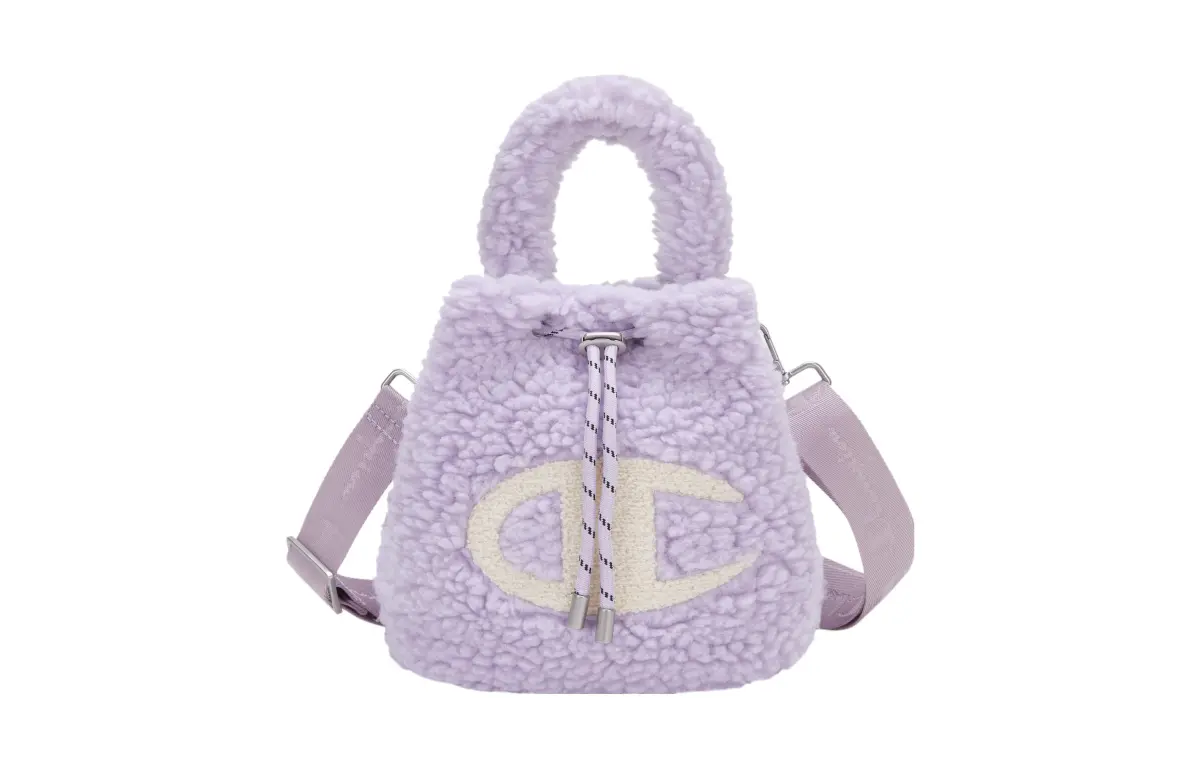 Champion Fluffy Collection Fabric Small Shoulder Bag, Bucket Bag, Shoulder Bag, Handbag Small Unisex Multicolor