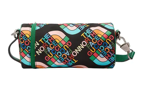 GUCCI The North Face Collaboration Recycled Nylon Cylinder Bag, Water Bottle Bag, Shoulder Bag, Crossbody Bag Women's