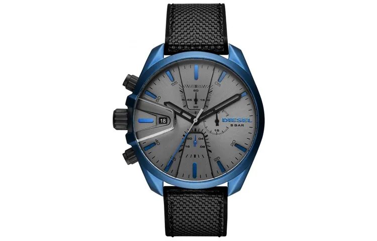 DIESEL Wrist Watches Quartz Movement Fabric Strap Gray Dial Men's Watches ['50', 149262]m Waterproof DZ4506