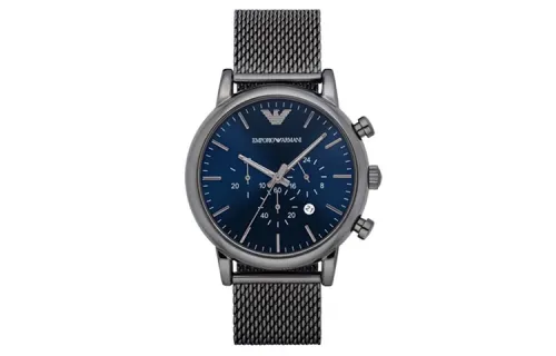 EMPORIO ARMANI Men's Chronograph Gunmetal Stainless Steel Watch