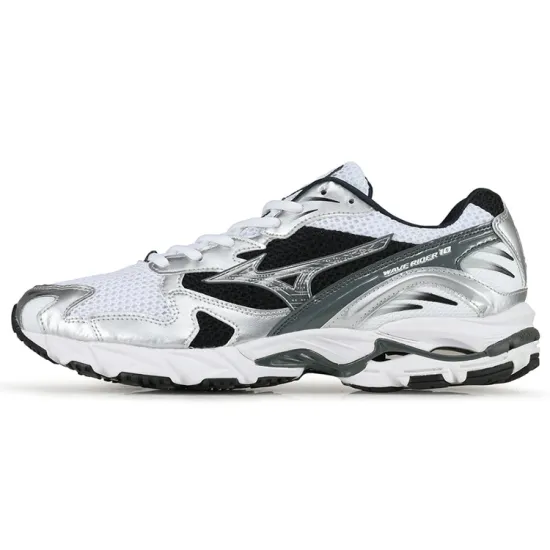 Mizuno Wave Rider 10 White Silver Black