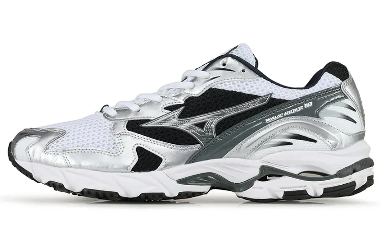 Wave Rider 10 Mizuno 'White Silver Black'