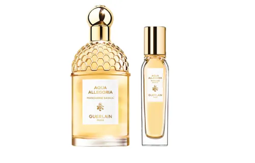 Guerlain Flowers and Waters Citrus Basil Perfume Set Eau de Toilette EDT Floral and Fruity Aromatic Fragrance Orange Orange Blossom Basil