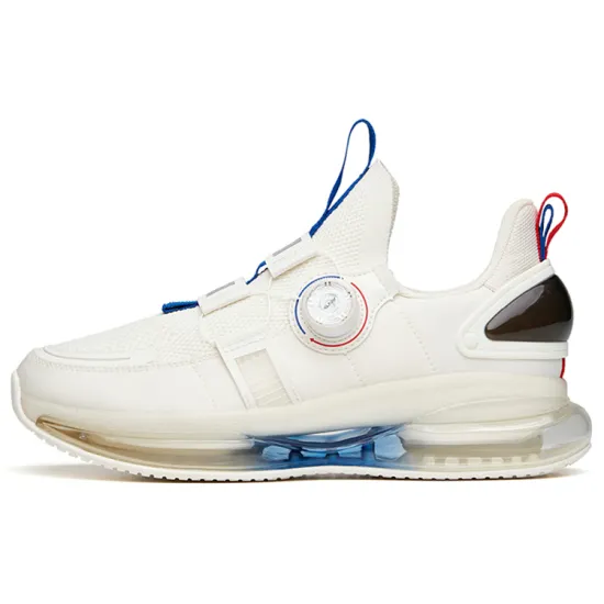 ANTA Running Shoes Men Low-Top White Blue Red