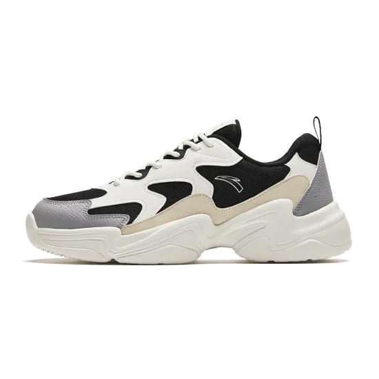 ANTA Casual Shoes Men Low-Top Black Gray Color