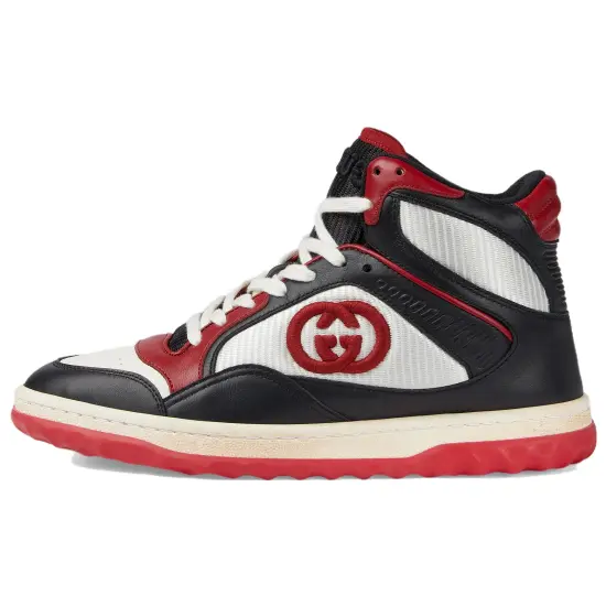 GUCCI Casual Shoes Women's High-Top Red Black