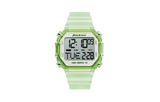 Dickies Wrist Watches Electronic Movement Plastic Strap 45mm White Dial Unisex