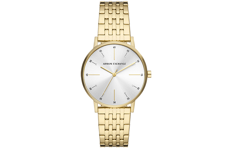 ARMANI EXCHANGEAE Wrist Watches Quartz Movement Stainless Steel Strap 36mm Gold Dial Women's Watch