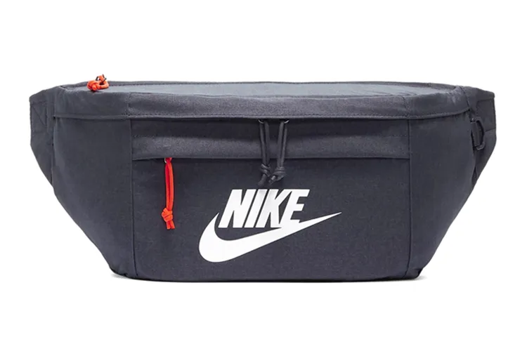 Nike Polyester Crossbody Bag, Fanny Pack Regular Unisex Black Blue