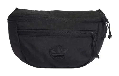 Adidas Originals Recycled Nylon Plain Weave Fanny Pack Regular Unisex Black