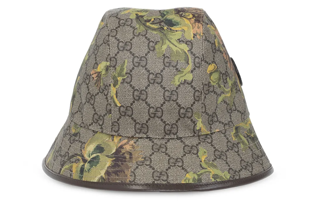 GUCCI Cotton Bucket Hats Unisex Brown